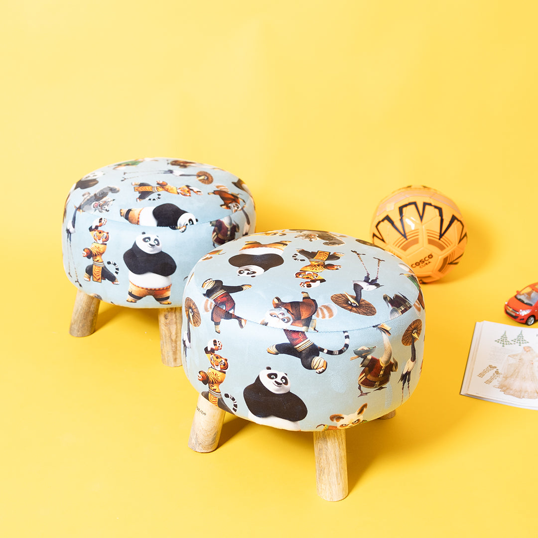 Ottoman Kids Pouffe Stool - Set of 2