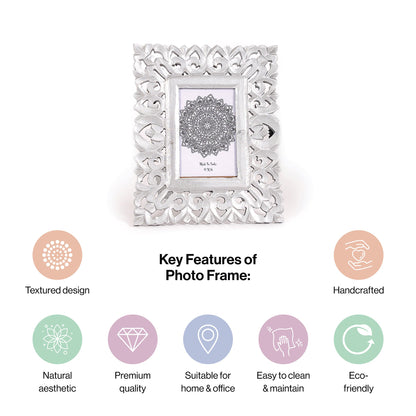 Wooden Hand Carved Photo Frame For wall hanging and tabletops Display