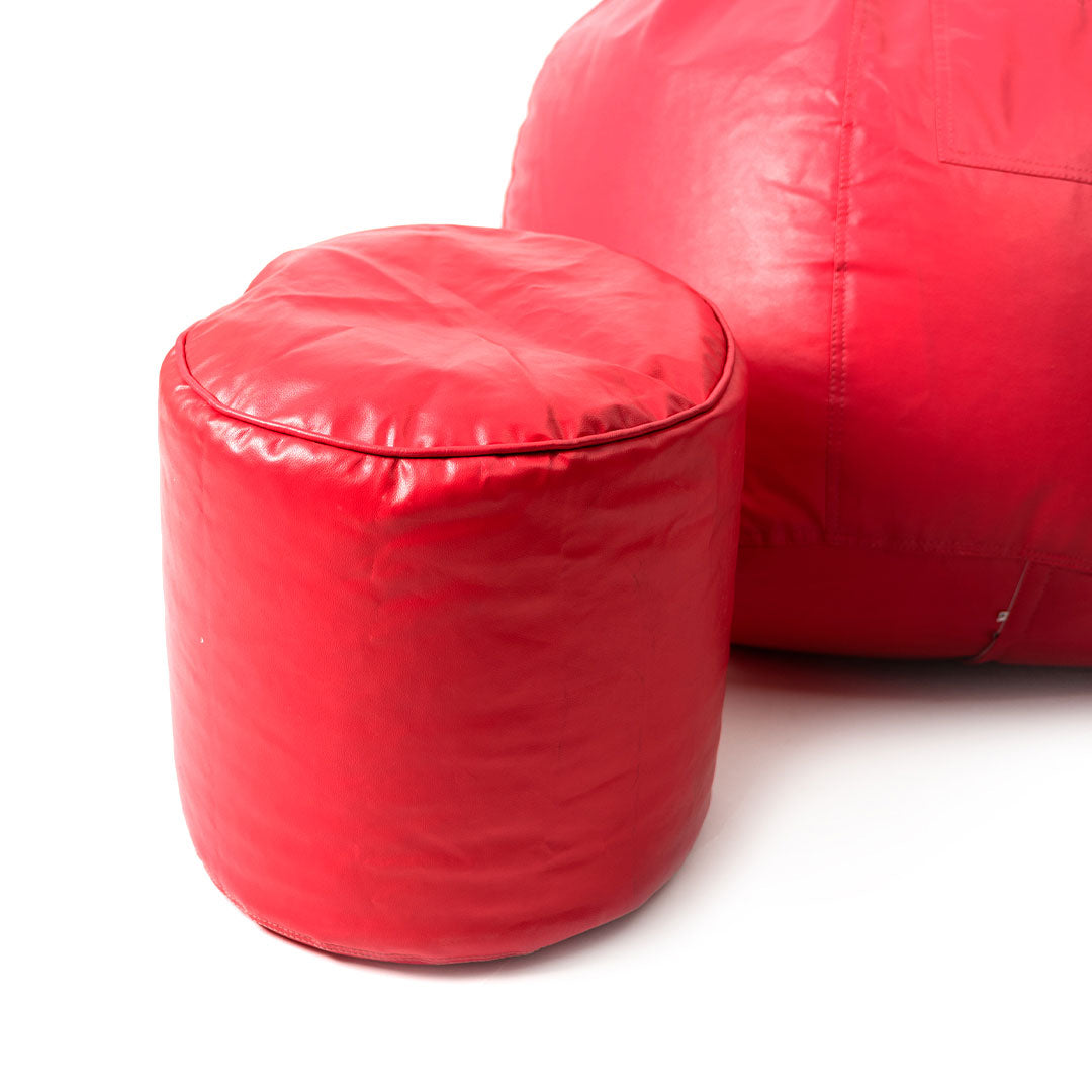 4XL Tear Drop Bean Bag with Footrest Filled