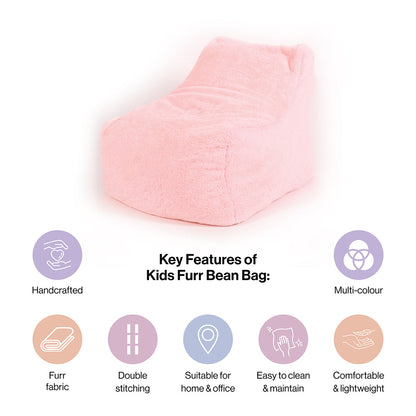Fur Bean Bag With Beans for Kids