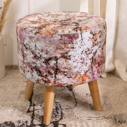 Printed Ottoman Pouffe Stool
