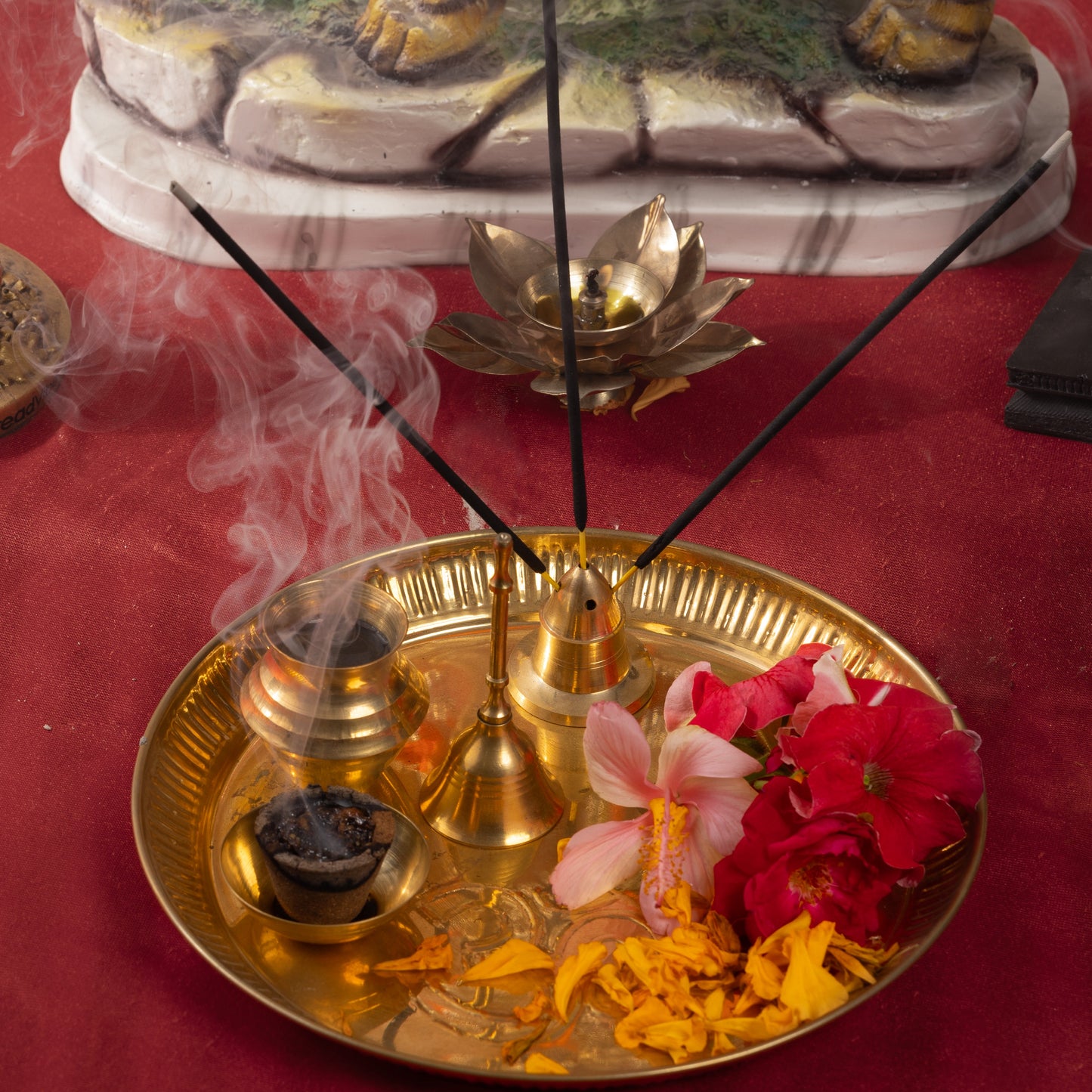 Brass Puja Thali Set