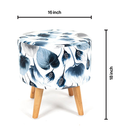 Printed Ottoman Pouffe Stool