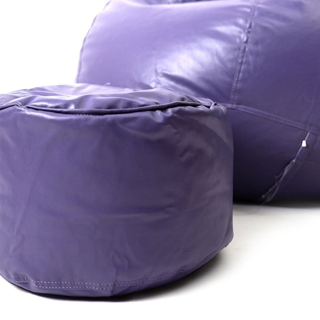 4XL Tear Drop Bean Bag with Footrest Filled