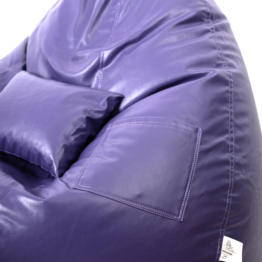 XXXXL Teardrop Filled Bean Bag with Footrest and Cushions