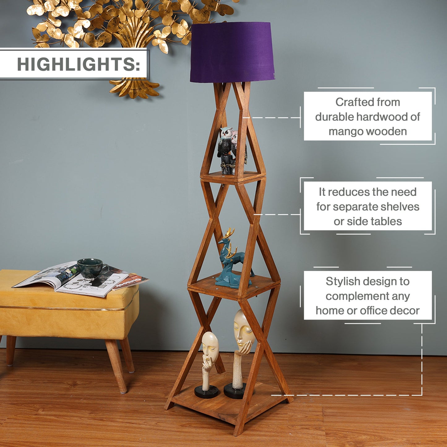 Italian Lamp with Home Decor Corner Design