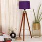 Wooden Crafter Tripod Floor Lamp With Brown Finish