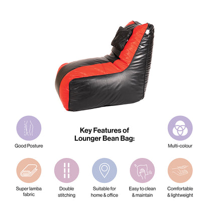 Lounger Bean Bag with Beans