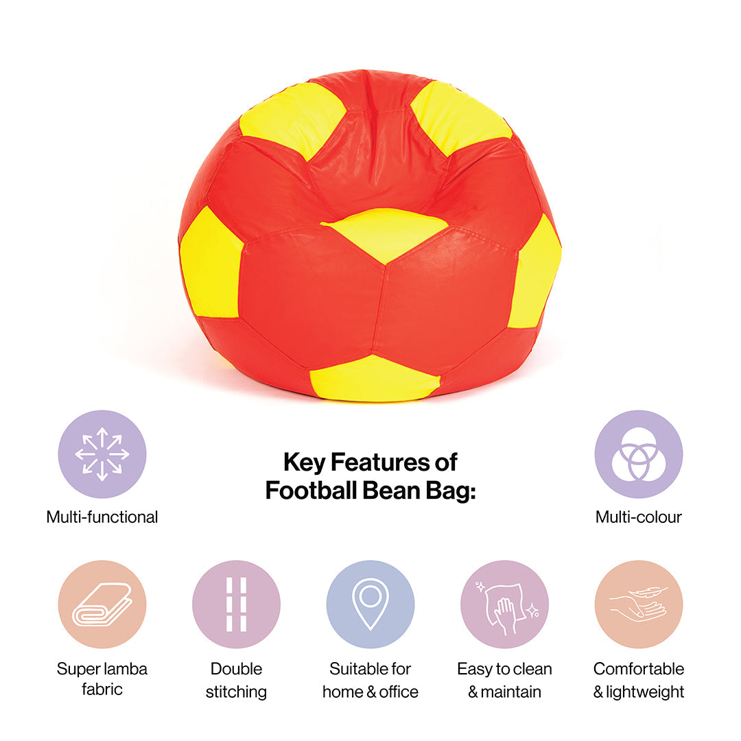 XXL Football Bean Bag With Beans
