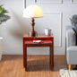 Wooden Nesting Tables Set of 2 in Reddish Brown
