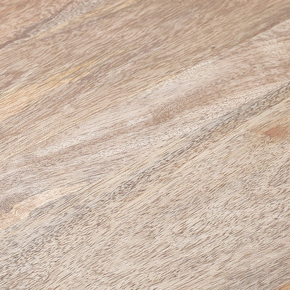 Modern 3-Tiered Mango-Wood Coffee Side End Tables