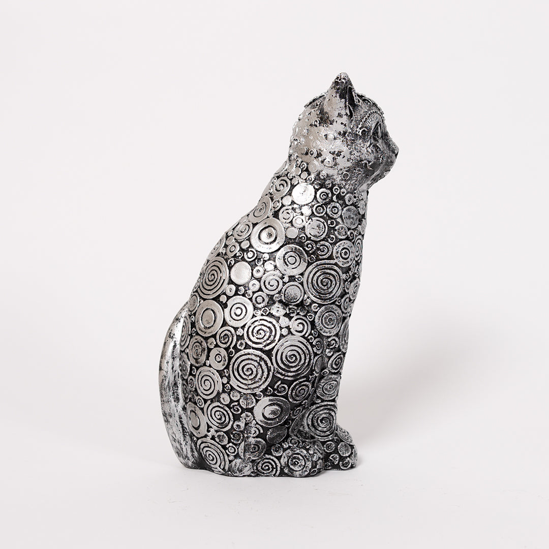 Decorative Sitting Cat Sculpture