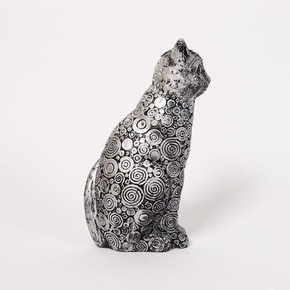 Decorative Sitting Cat Sculpture