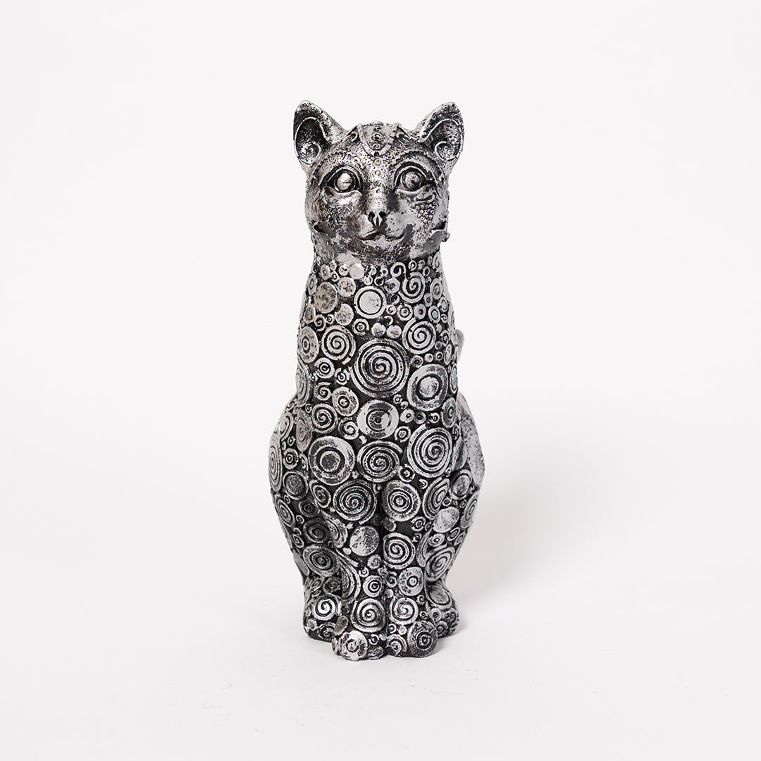 Decorative Sitting Cat Sculpture