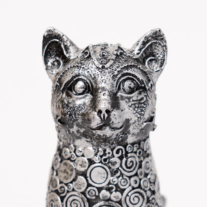 Decorative Sitting Cat Sculpture