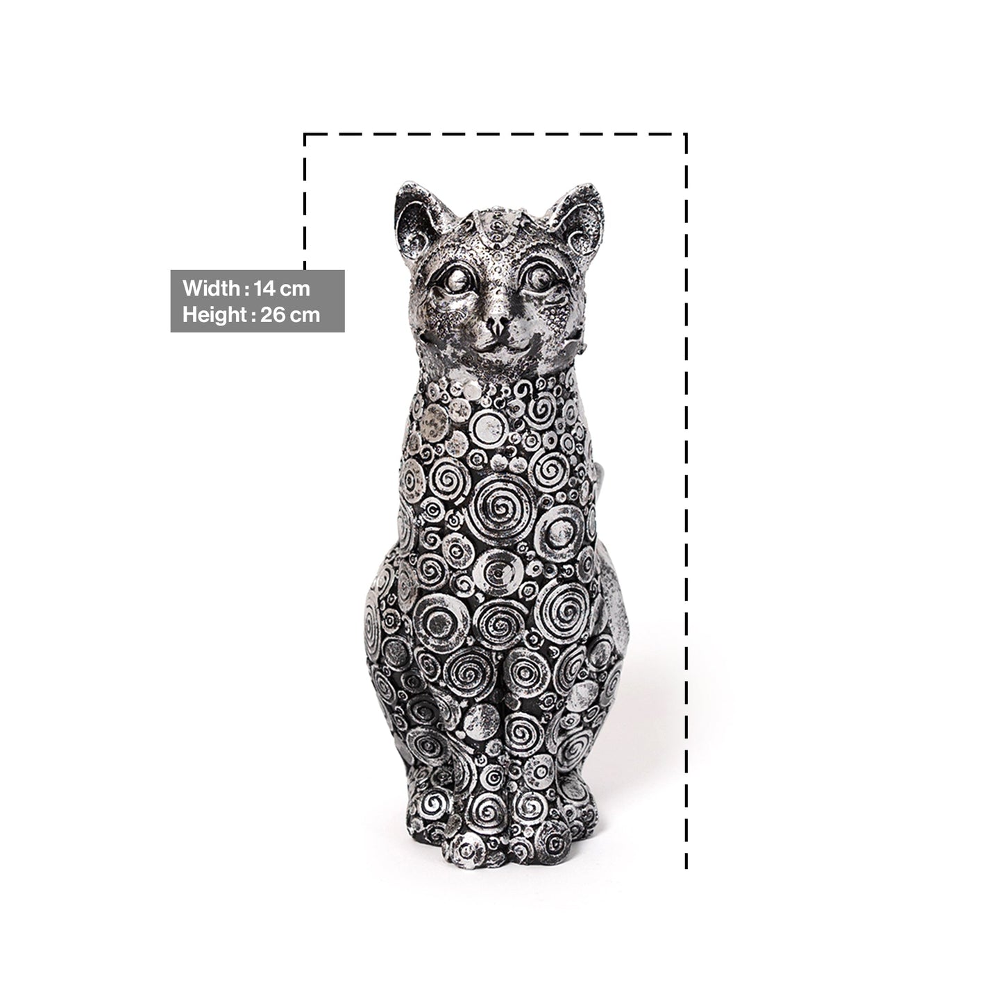 Decorative Sitting Cat Sculpture