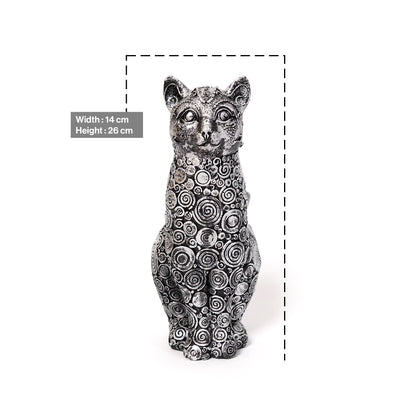 Decorative Sitting Cat Sculpture