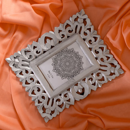 Wooden Hand Carved Photo Frame For wall hanging and tabletops Display