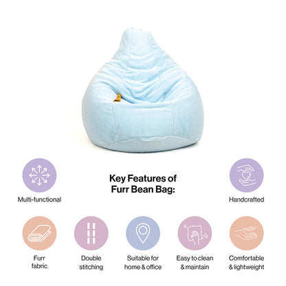 4XL Fur Bean Bag with Beans Filled