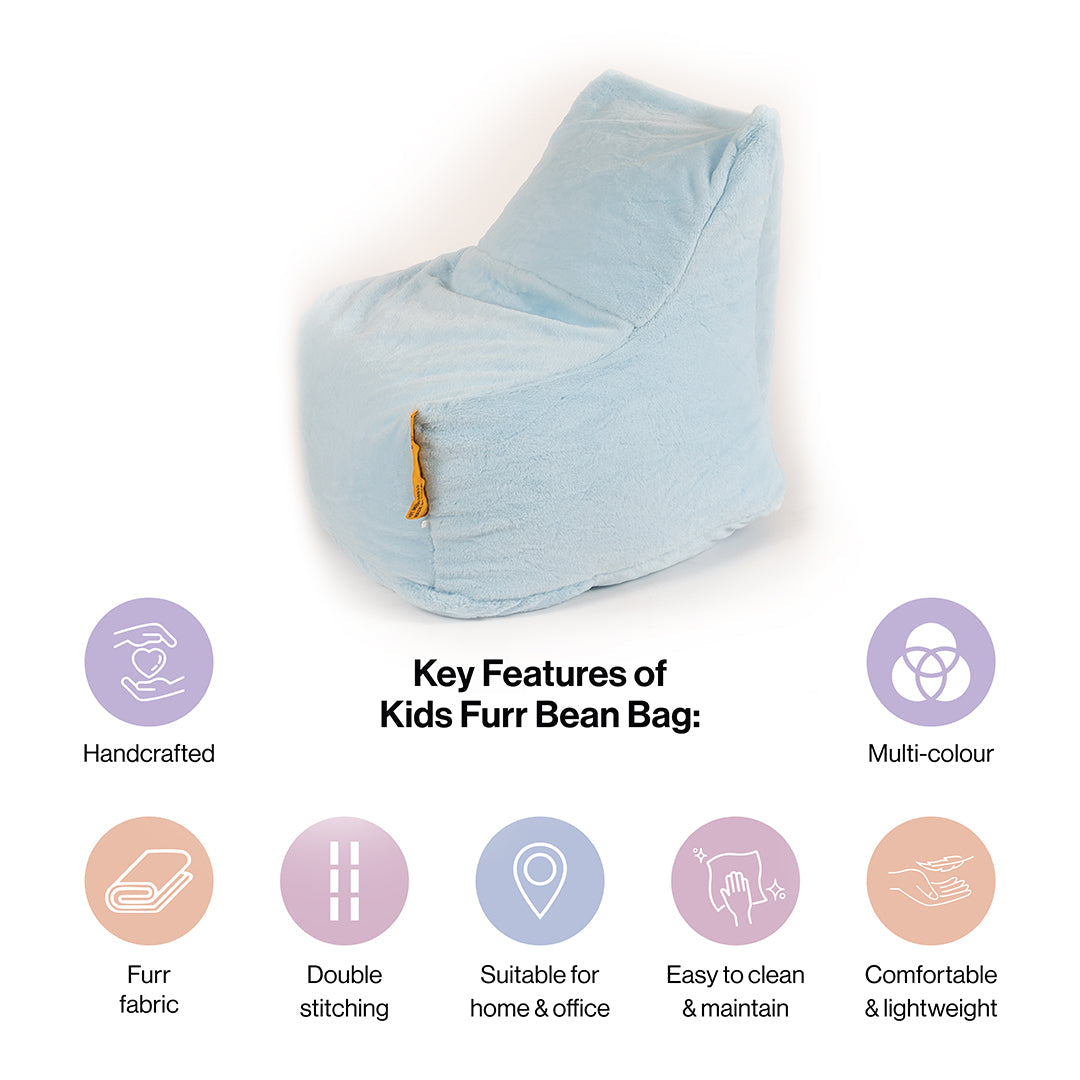 Fur Bean Bag With Beans for Kids