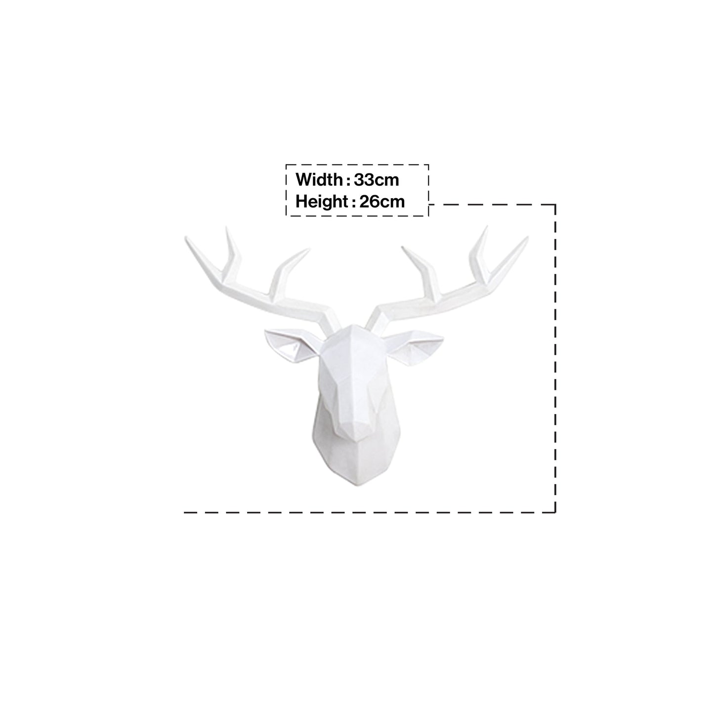 Antelope Head Abstract Sculpture Room Wall Decor-Resin Deer Head Statues in home decor