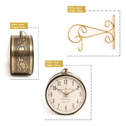 Vintage Traditional Railways Station Clock in home decor