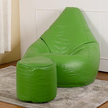 4XL Tear Drop Bean Bag with Footrest Filled