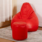 4XL Tear Drop Bean Bag with Footrest Filled