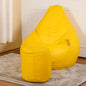 4XL Tear Drop Bean Bag with Footrest Filled