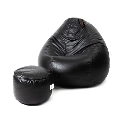 4XL Tear Drop Bean Bag with Footrest Filled