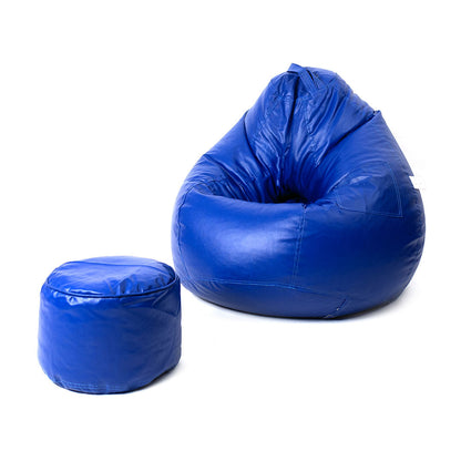 4XL Tear Drop Bean Bag with Footrest Filled