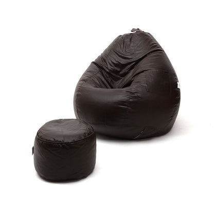 4XL Tear Drop Bean Bag with Footrest Filled