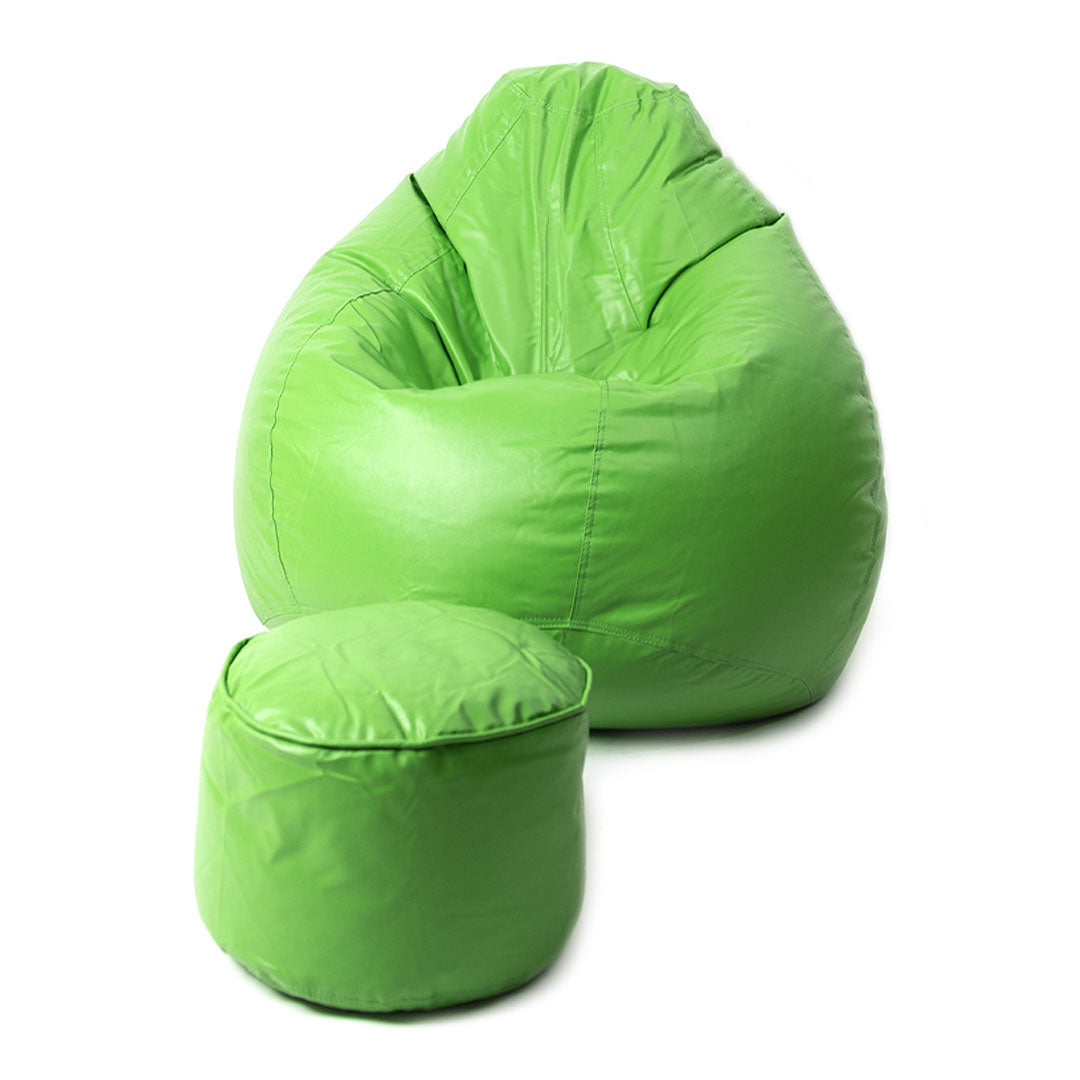 4XL Tear Drop Bean Bag with Footrest Filled