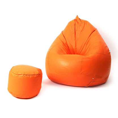 4XL Tear Drop Bean Bag with Footrest Filled