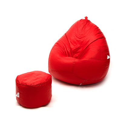 4XL Tear Drop Bean Bag with Footrest Filled