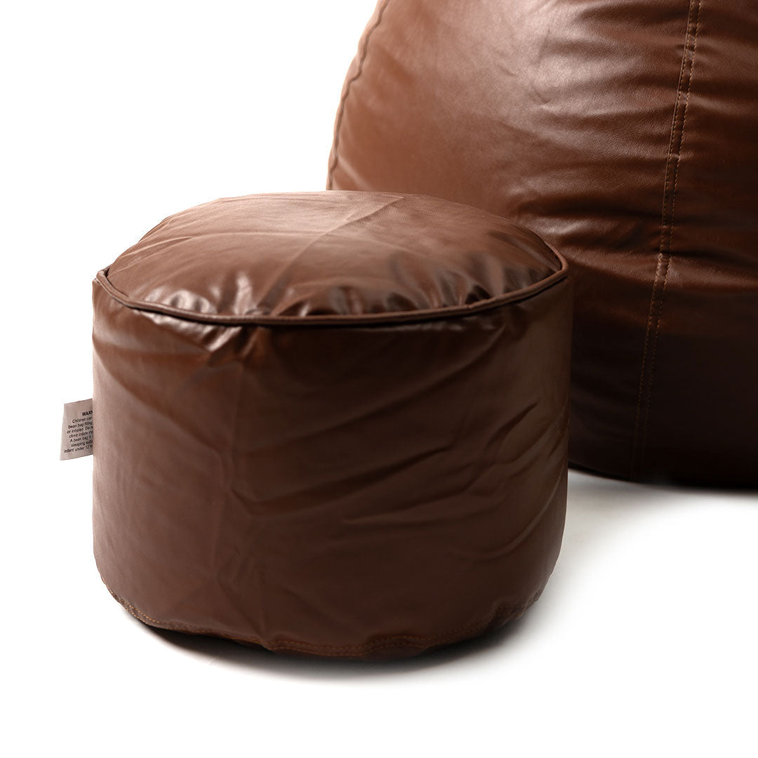 4XL Tear Drop Bean Bag with Footrest Filled