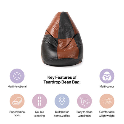 XXXL Teardrop Cut Bean Bag with Beans