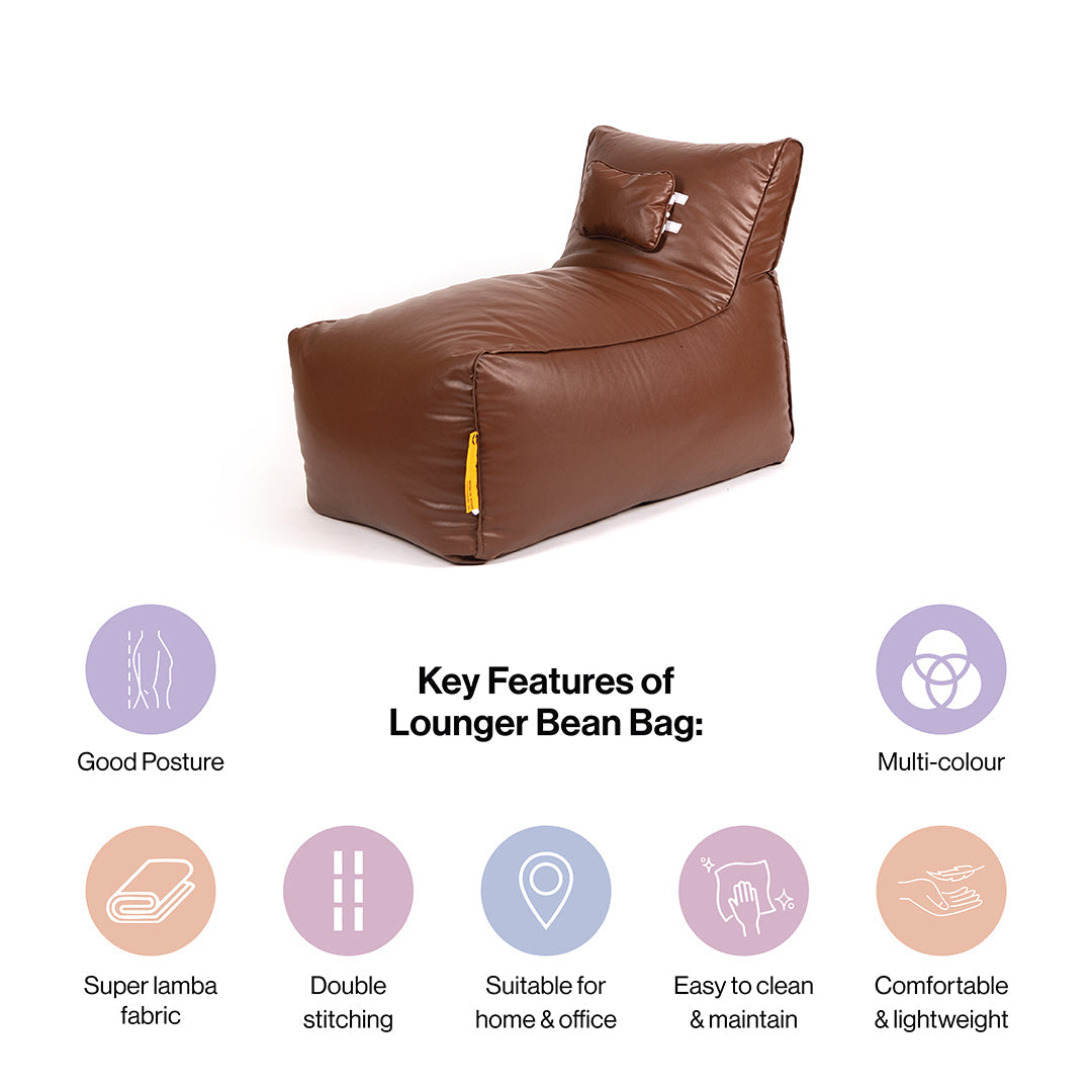 Lounger Bean Bag with Beans