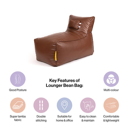 Lounger Bean Bag with Beans