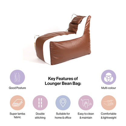 Lounger Bean Bag with Beans