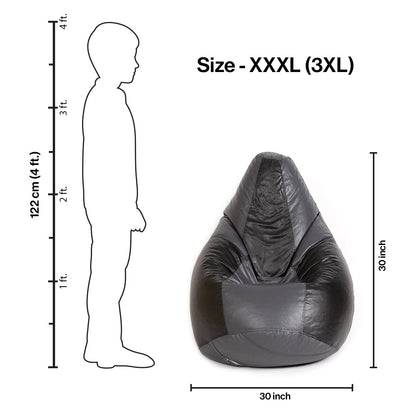 XXXL Teardrop Cut Bean Bag with Beans