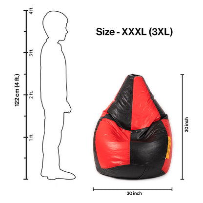 XXXL Teardrop Cut Bean Bag with Beans