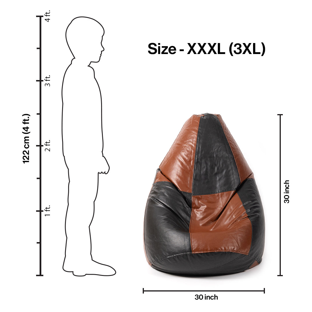 XXXL Teardrop Cut Bean Bag with Beans