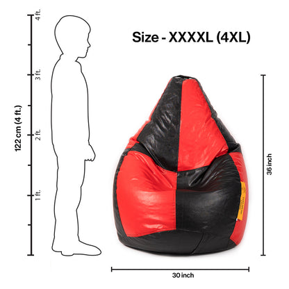 XXXXL teardrop bean bag with bean-Dark Shades