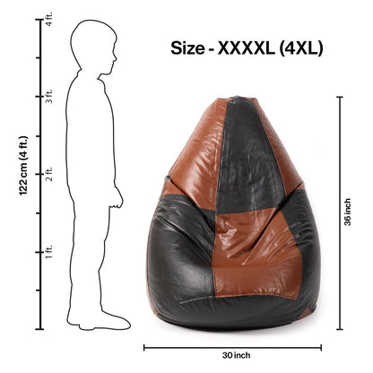 XXXXL teardrop bean bag with bean-Dark Shades