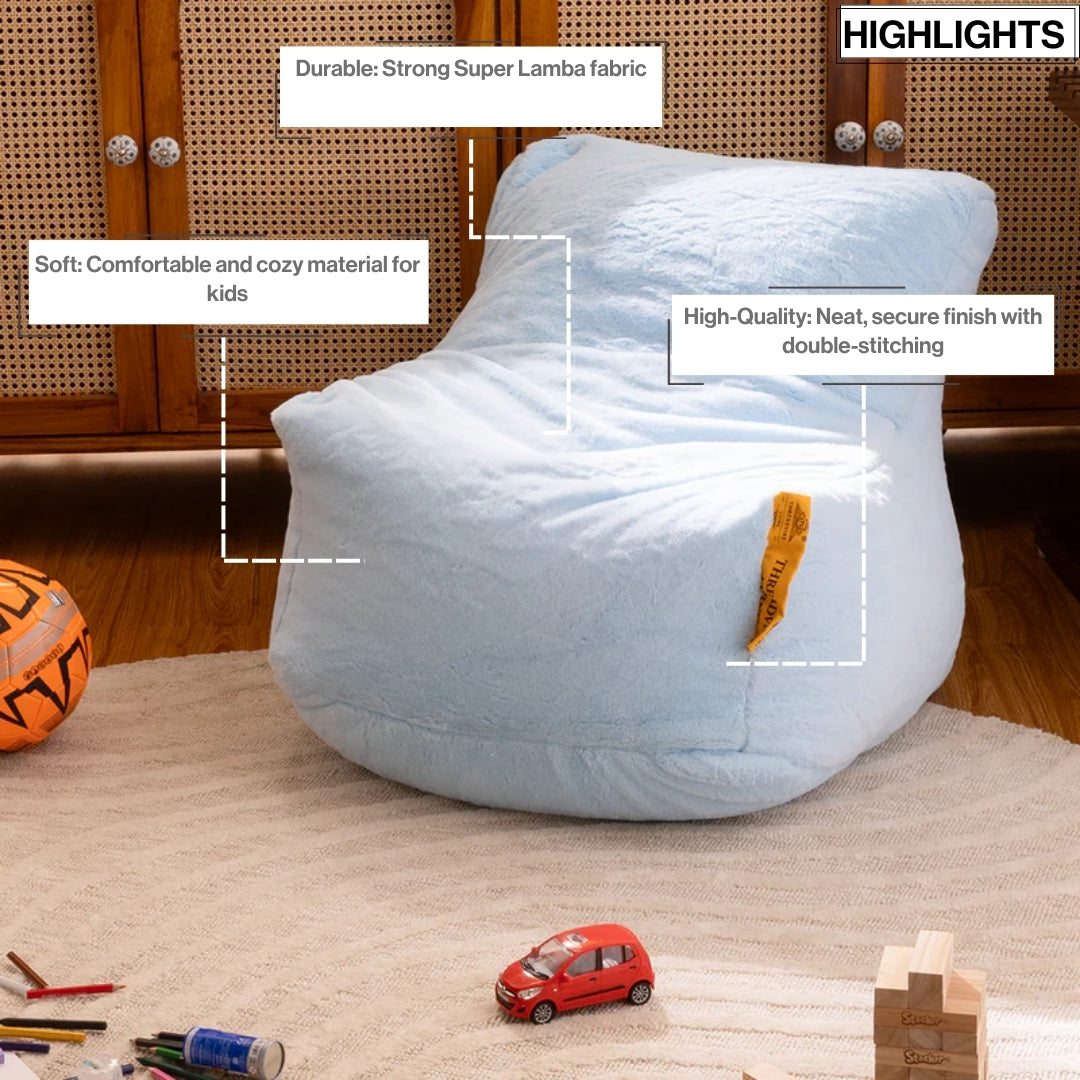 Fur Bean Bag With Beans for Kids
