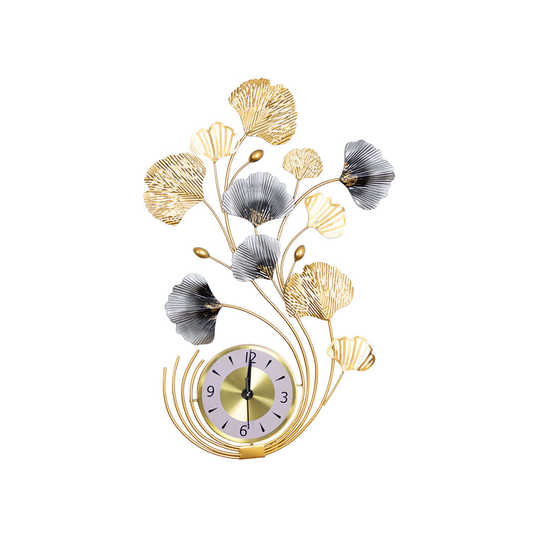 Decorative Metal Wall Clock-Silent, Non-Ticking in home decor