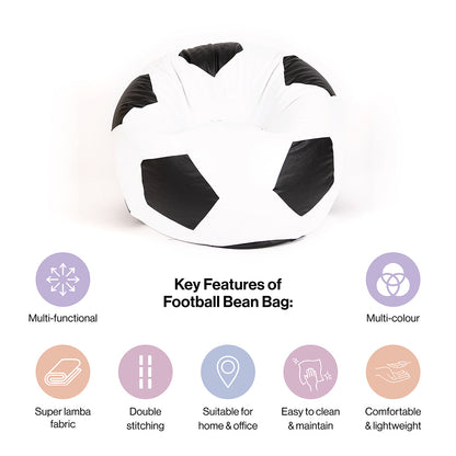 XXXL Football Bean Bag with Beans