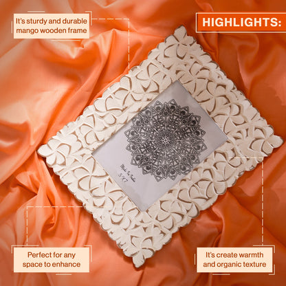 Antique Handcrafted Wooden Photoframe-Table and Wall Mounted