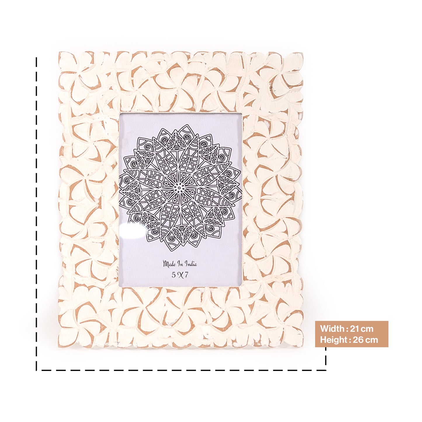 Antique Handcrafted Wooden Photoframe-Table and Wall Mounted